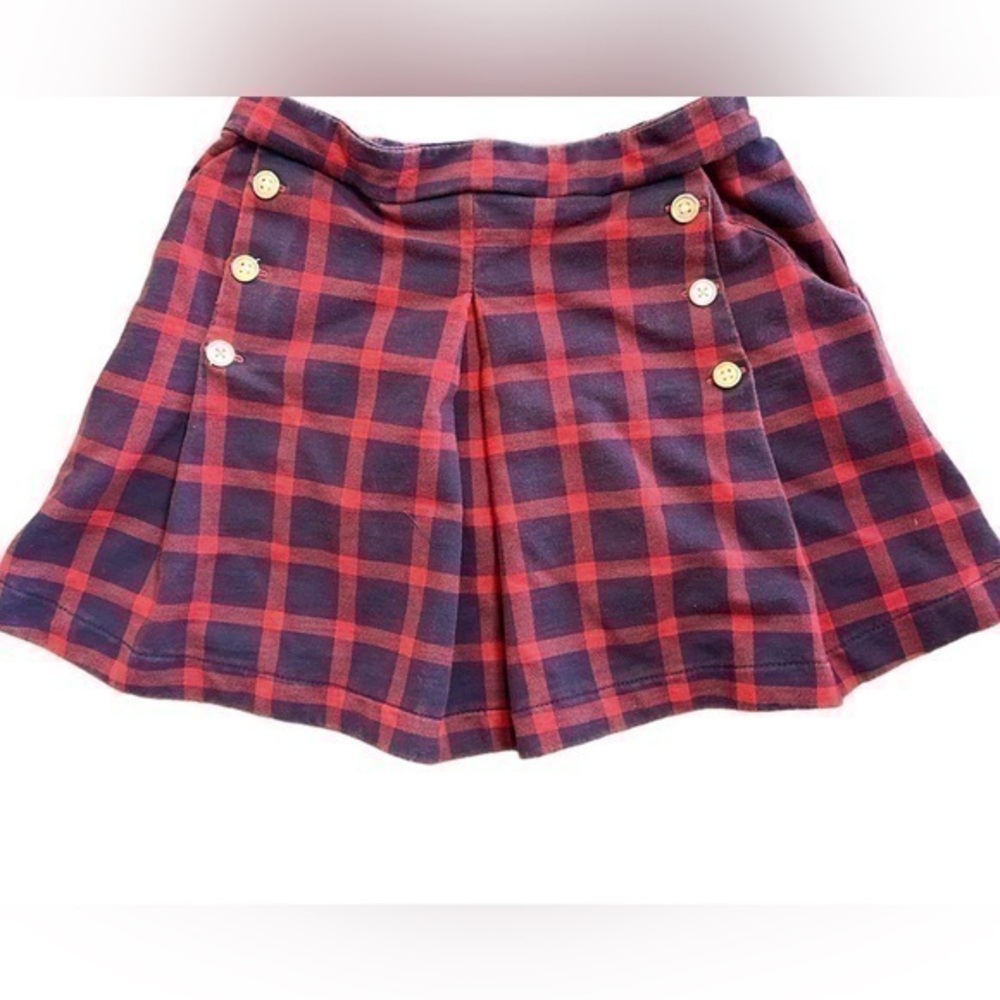 Joe Fresh Kids Red Blue Plaid Skirt Size 7/8